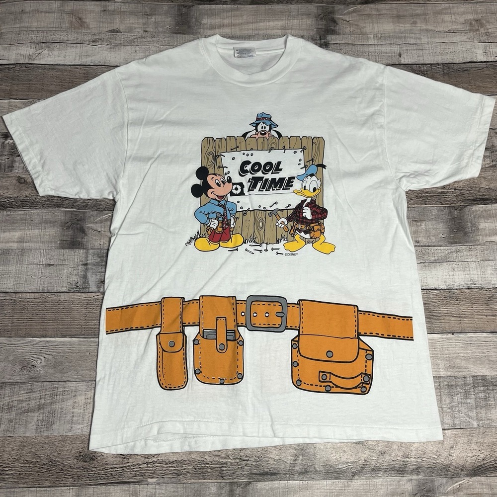 Cool Time Shirt Size Large White Vintage 90s Disney Home Improvement Spinoff